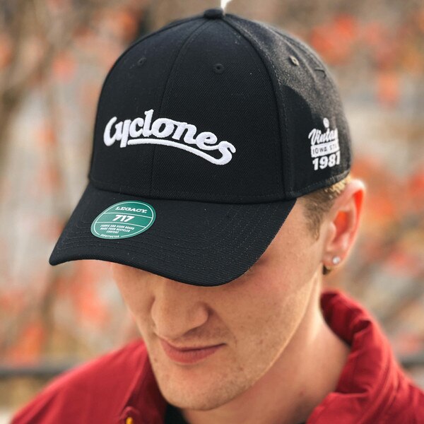 Legacy Cyclones Script Black Structured Hat